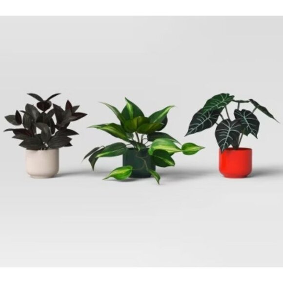 Room Essentials 3-Pack Faux Plants & Faux Greenery 2pcs. Home Or Office Decor - Picture 7 of 7